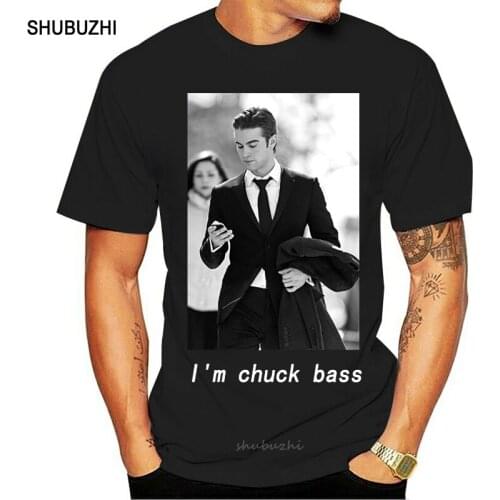 I'm Chuck Bass T-shirt Celebrity Gossip Girl Ed Westwick Chuck and Blair Men T Shirt