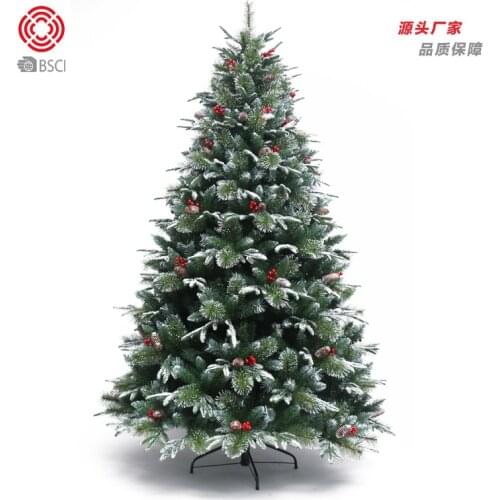 1.2-2.1M Christmas Tree Home Decorations High Quality Christmas Tree Mixed White Red Berry Pine Tree Hybrid Christmas Tree New