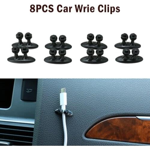 Adhesive Car Wire USB Cable Holder Charging Cable Sorting Clip Car Wire Clips Organizer
