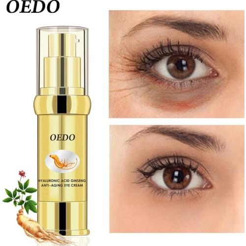 Hyaluronic Acid Collagen Ginseng Eye Cream Anti-Puffiness Dark Circle Serum Eye Anti-wrinkle Ance Treatment Skin Care Essence