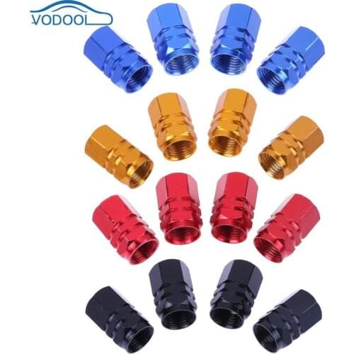 4pcs Car Wheel Tire Valve Air Caps Stem Covers Bicycle Tire Valve Cap Car Wheel Styling Round Auto Airtight Stems Dust Cover