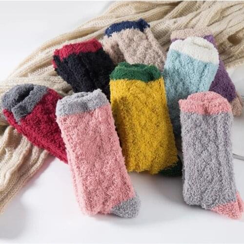 Coral velveteen stockings warmth in winter and thicker stockings, Women snow flooring stockings，fashion and warm