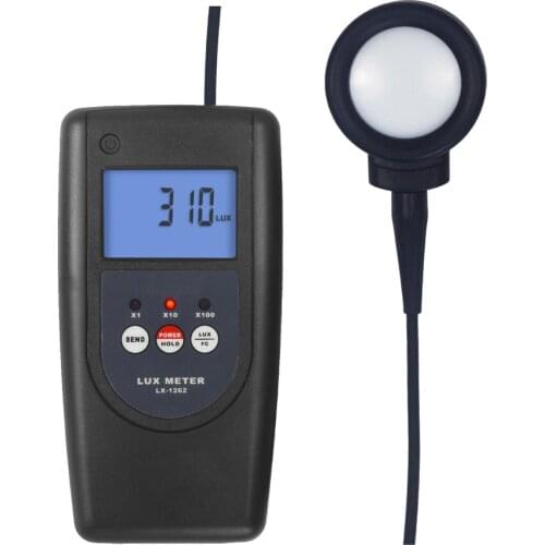 Lux Meter Light Meter LX-1262V 500,000 Lux Wide measuring range and high resolution