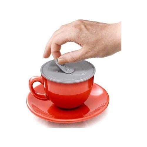 Novelty Easy-pulled Silicone Cup Cover Anti-dust Leak-proof Put On IT Coffe Mug Lid on Can Jar