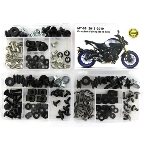 Fit For Yamaha MT-09 MT09 2018 2019 Complete Full Fairing Bolts Kit Bodywork Screws Steel Clips Speed Nuts Covering Bolts