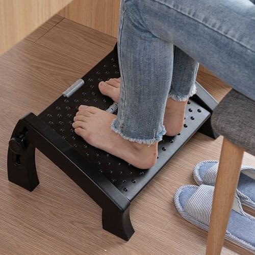 Mind Reader Rest, Ergonomic Foot, Pressure Relief for Comfort, Body Ergonomic Tilted Foot Stool Black
