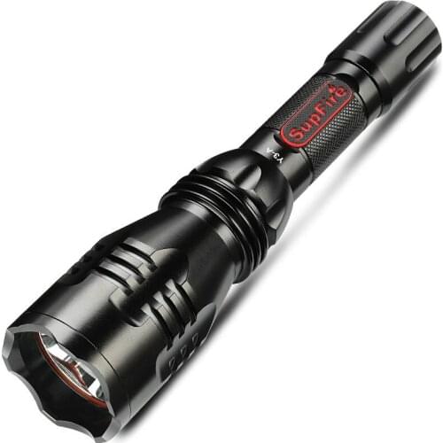 Modern Black Flashlight Camping Fishing Hunting Portable Hard Light Led Flashlight Design Lampe Torche Portable Lighting EC50SD