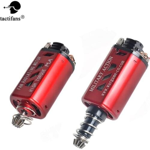 Tactical High Torque Motor AEG Fan Radiating CNC Long Short Plug-in Axis D Pinion Gear Gearbox M4 Airsoft Hunting Accessories