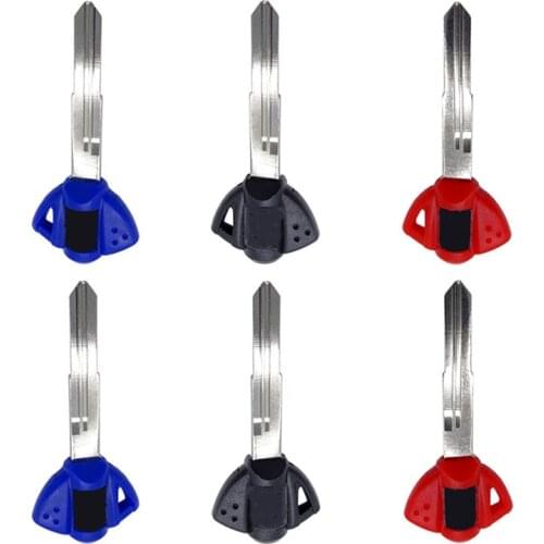 Motorcycle Blank Key Uncut Blade Motorcycle Key Blank with Blade For Suzuki GSXR600 750 1000 1300 SV650 1000 Black / Red / Blue