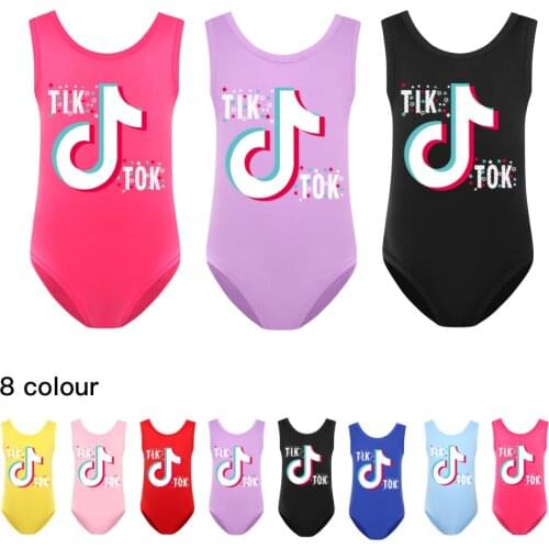 TIK TOK 2~14Y Girls Swimsuit Girls Swimwear Children Swimwear One piece Swimming outfit for Kid girls Kids Beachwear