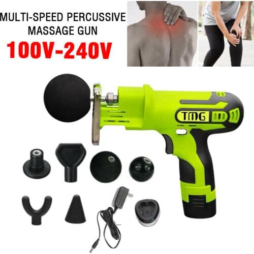 1300mAh Multi-Speed Percussive Massage Gun Muscles Vibrating Relaxing Therapy 100-240V Fit for Full Body