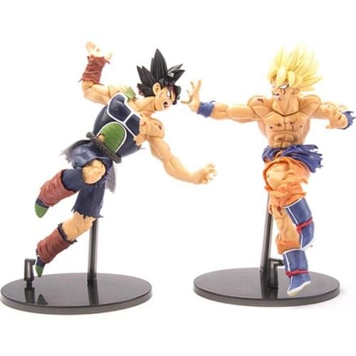 2pcs/set Dragon Ball Z Burdock Goku Figure Model Toys