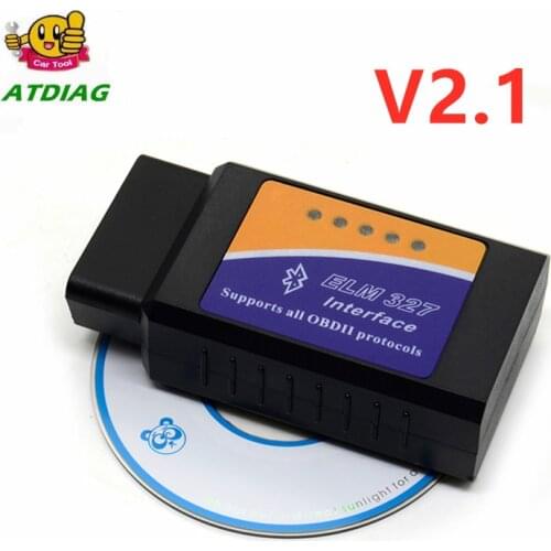2021 ELM 327 V 2.1 BT adapter Works On Android Torque Elm327 Bluetooth V2.1 Interface OBD2 / OBD II Auto Car Diagnostic-Scanner