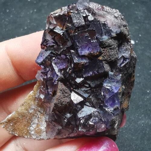 39.9gNatural rare purple fluorite mineral specimen HEALING CRYSTAL QUARTZ GEM