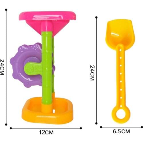 7pcs Kids Beach Toys Set Sandbox Toys Sand Toys - Shovel, Rake, Sand Wheel