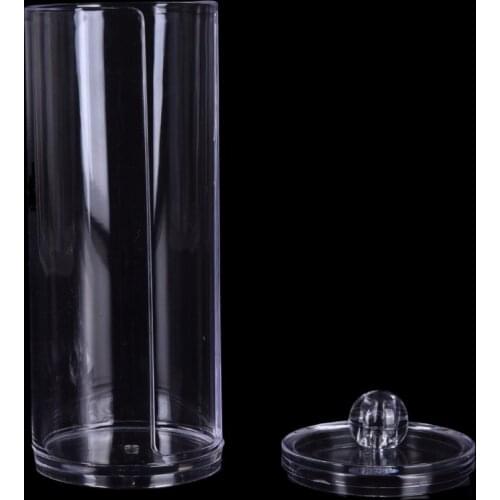 Acrylic Cotton Pads Cotton Swab Clear Storage Holder Box Transparent Cosmetic Makeup Organizer Case