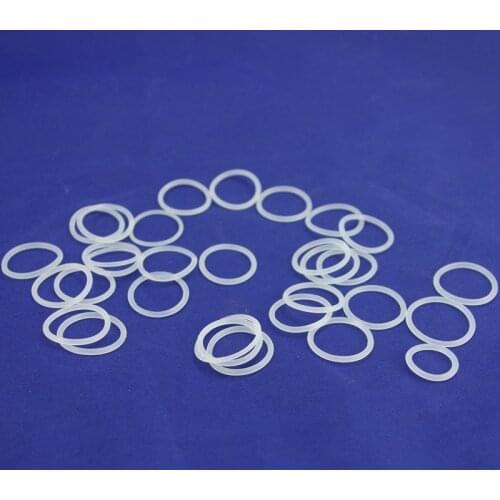 CS 5mm OD 17-80mm White Food Grade Silicon Rubber O-Ring Seals Gasket