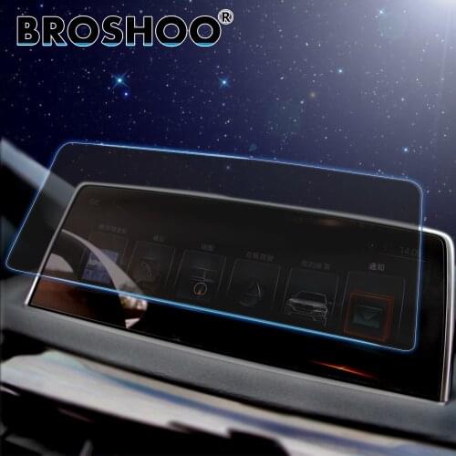 BROSHOO Auto Car Multi-media GPS Navigation Radio Screen Steel Protective Film Stickers Decals For BMW F15 X5 F16 X6 Accessories