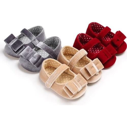 0-1-Year-Old Autumn Summer Baby Girls Princess Shoes Rubber Sole Anti-Slip Baby Toddler Shoes