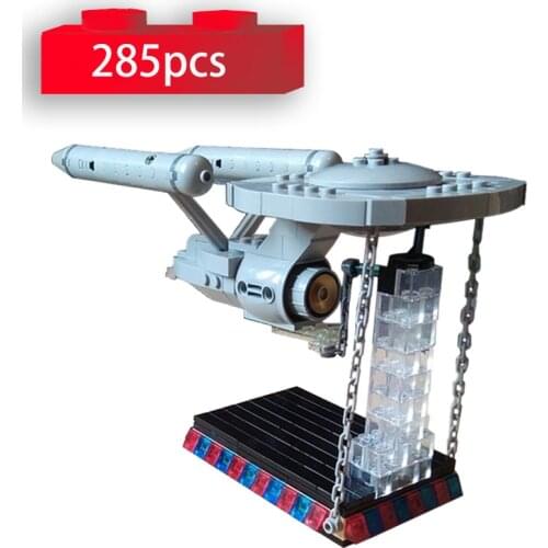 DIY Tensegrity Model NCC-1701 Enterprise Building Blocks Creative Collection Bricks Set Educational Toys for Children MOC 43545