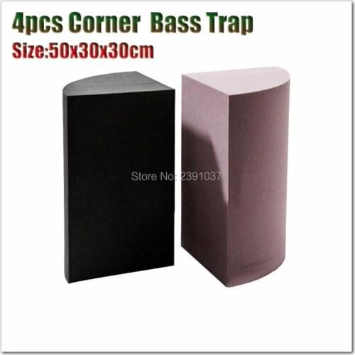 Semicircle shape bass trap acoustic panel 4pcs Studio Soundproof Foam A Quarter Cylinder Wall Corner Treatment acoustic foam