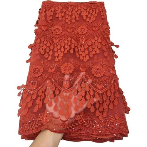French lace fabric 2020 high quality lace cotton swiss african tulle net lace with stones nigerian Water soluble mesh lace 5Yard