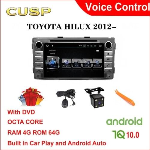 HILUX GPS RADIO DVD ANDROID CAR GPS FOR TOYOTA HILUX CAR DVD 6.2 inch CAR STEREO ANDROID 4G+64G Car Multimedia NAVIGATION CUSP
