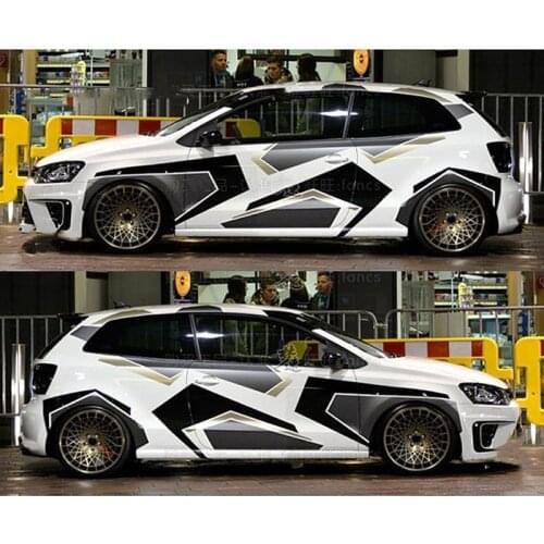 Camouflage Creative Car Whole Body Stickers And Decals DIY Decoration Automobiles Products Car Accessories For Volkswagen Polo