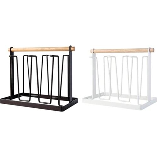 Kitchen Wrought Iron Cup Holder Creative Household Drain Cup Shelf for Kitchen Cup Storage Rack Hanging Drainer