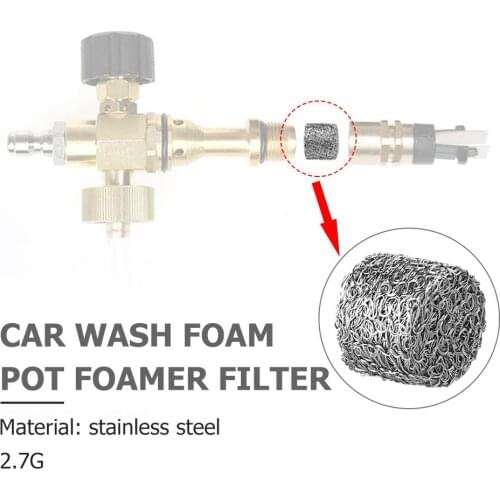 1pcs Multifunction Kitchen Cleaning Tools Auto Car Wash Stainless Steel Foam Lance Filter Lance Mesh Tablet for Foam Generator