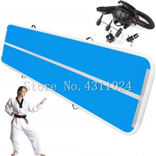Free Shipping 11x1x0.2m Inflatable Air Track Gymnastics Tumbling Mat Airtrack Floor Gymnastique With a pump