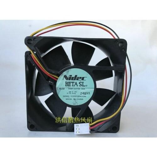 Original Nidec 8025 d08t-24ts9 04A 24V 0.15A 3-wire inverter cooling fan