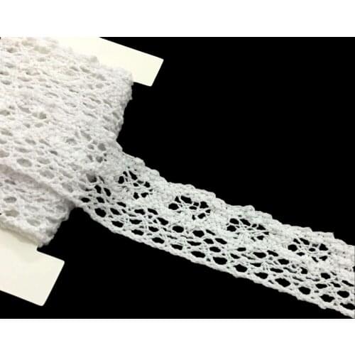 2 meters Guipure White Lace Ribbon Trim Sew for Embroidery , Craft Scrapbooking DIY Gift Packing Decoration 7LS53