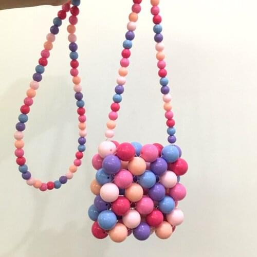 Candy Girl Marca Dragon Pearl Weave Color Matching Oblique Satchel Girlfriend Present Across One Shoulder Bag Lovely Fairy