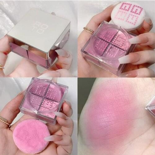 Face Blusher Palette Matte Mineral Pigment Cheek Blusher Power Makeup Contour Repairing Easy To Color Rouge Blush Cosmetic TSLM2