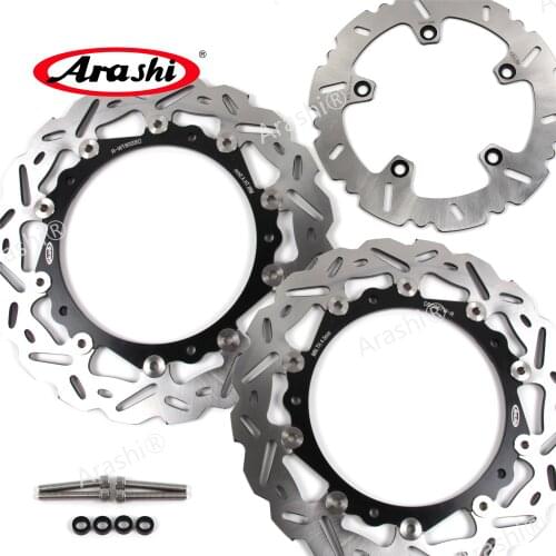 ARASHI For BMW R1200GS ADV 2013 2014 CNC Front Rear Brake Rotors Brake Disc R 1200 GS ADVENTURE Wave Rotor