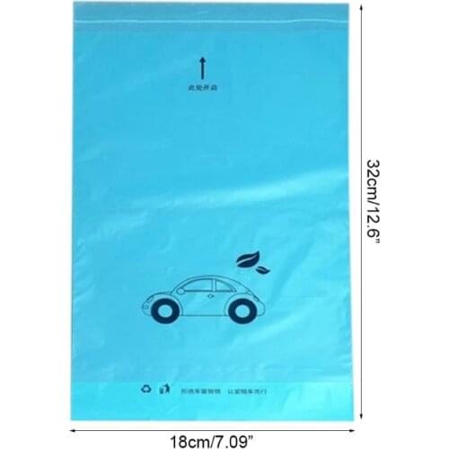 X7AE 50 Pcs/pack Car Trash Bag Paste Type Disposable Creative Cars Storage Hanging Garbage Bin Vehicle Interior Supplies