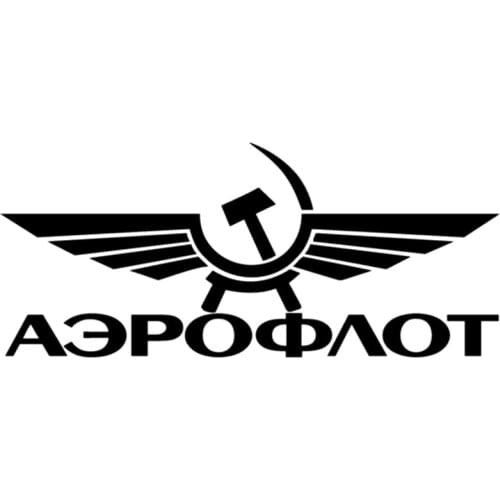 Funny COOL Aeroflot Colored Car Stickers Styling Decals Cover Scratch Window Bodywork Vinyl Car Interior KK16*7cm