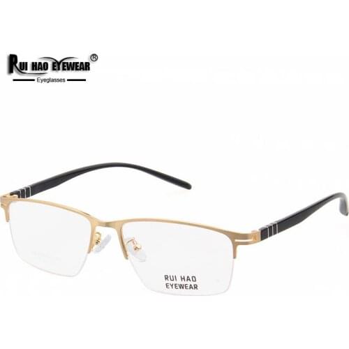 Rectangle Eyeglasses Frame Super Light Leisure Optical Glasses Frame Concise Business Prescription Spectacles Rui Hao Eyewear