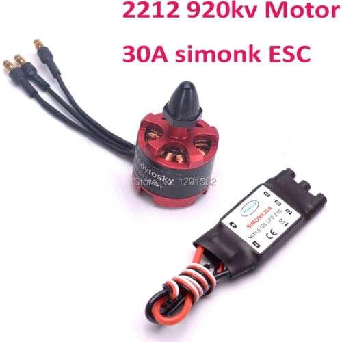 1pcs 2212 920KV CW CCW Brushless Motor / 1pcs 30A Simonk ESC For F450 X500 Helicopter Quadcopter
