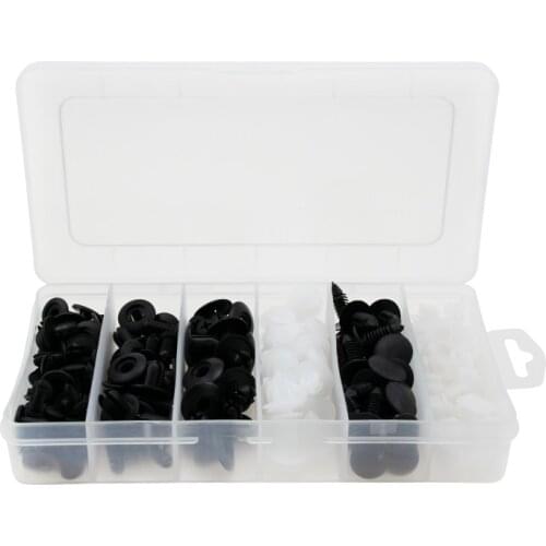 150 Pieces Clips Car Bumper Door Trim Panel Plastic Rivets Front Dumper Fender Fastener Push Hole Clips Push Molds Fastener