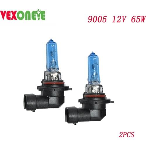 2pcs 9005 12v 65w High Quality Super White Car Headlight Halogen Bulb