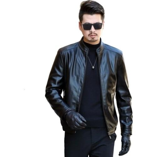 2020 Mens Leather Jackets Youth Casual High Quality Classic Motorcycle Bike Jacket Men Plus Velvet Thick Coats Winter Lapel