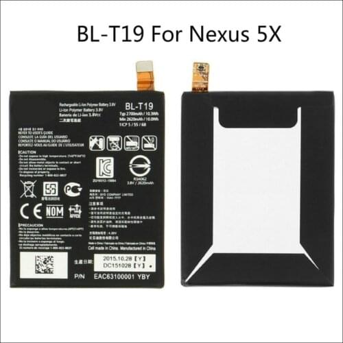 2700mAh Rechargeable Li-ion Bateria BL-T19 Battery For LG Nexus 5X H790 BLT19 H791 H798 BATTERY BLT19