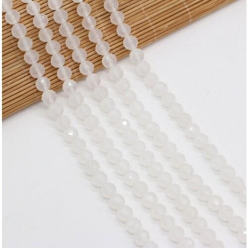 Natural Stone Beads Round Shape Faceted Exquisite Moonstone Loose Beaded For Jewelry Making DIY Bracelet Necklace Accessories