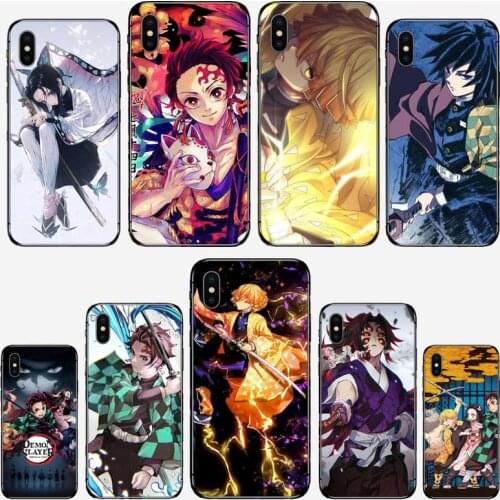Kimetsu No Yaiba Demon Slayer Anime Phone Case for iPhone 11 12 mini pro XS MAX 8 7 6 6S Plus X 5S SE 2020 XR