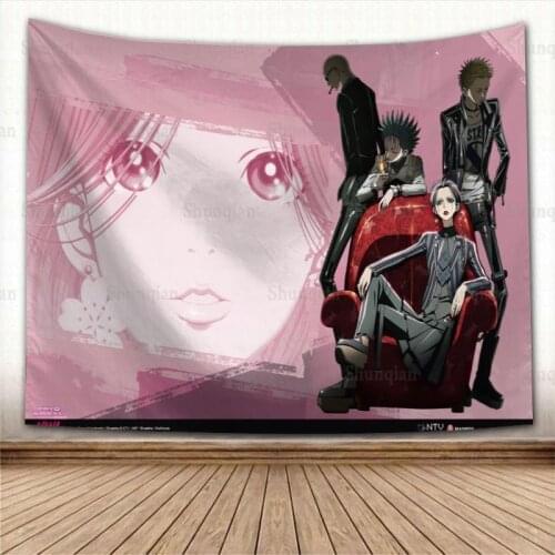 Nana Anime Girl Tapestry Eco-Friendly HD Print Background Cloth Bedroom Wall Hanging Tapestries Decor Washable Not Fade 0409