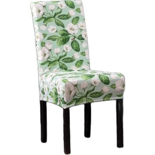 Chair Cover Polyester Simple Elastic Computer Office Printed Chair Cover Modern Restaurant Hotel Conference General Purpose
