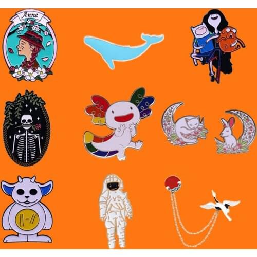 Creative Rainbow Enamel Pins Collect Funny Anime Lapel Badges Backpack Hat Metal Cartoon Brooch Men Women Fashion Jewelry Gifts