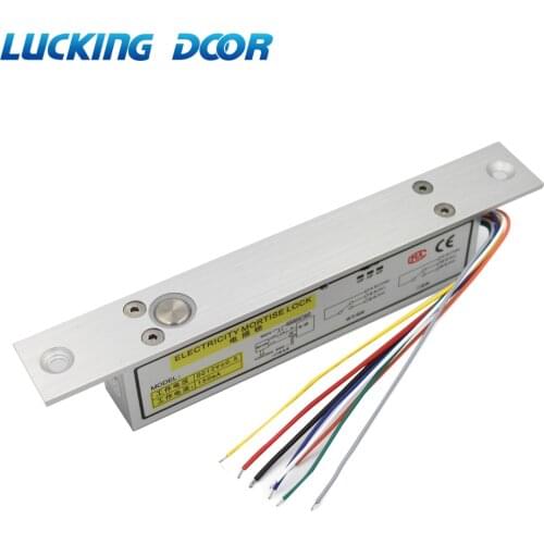DC12V Electric Lock Magnetic 8 wires with Timer Mortise Door Lock Fail Safe fail Secure Bolt Mortise Door Lock NC/NO Output